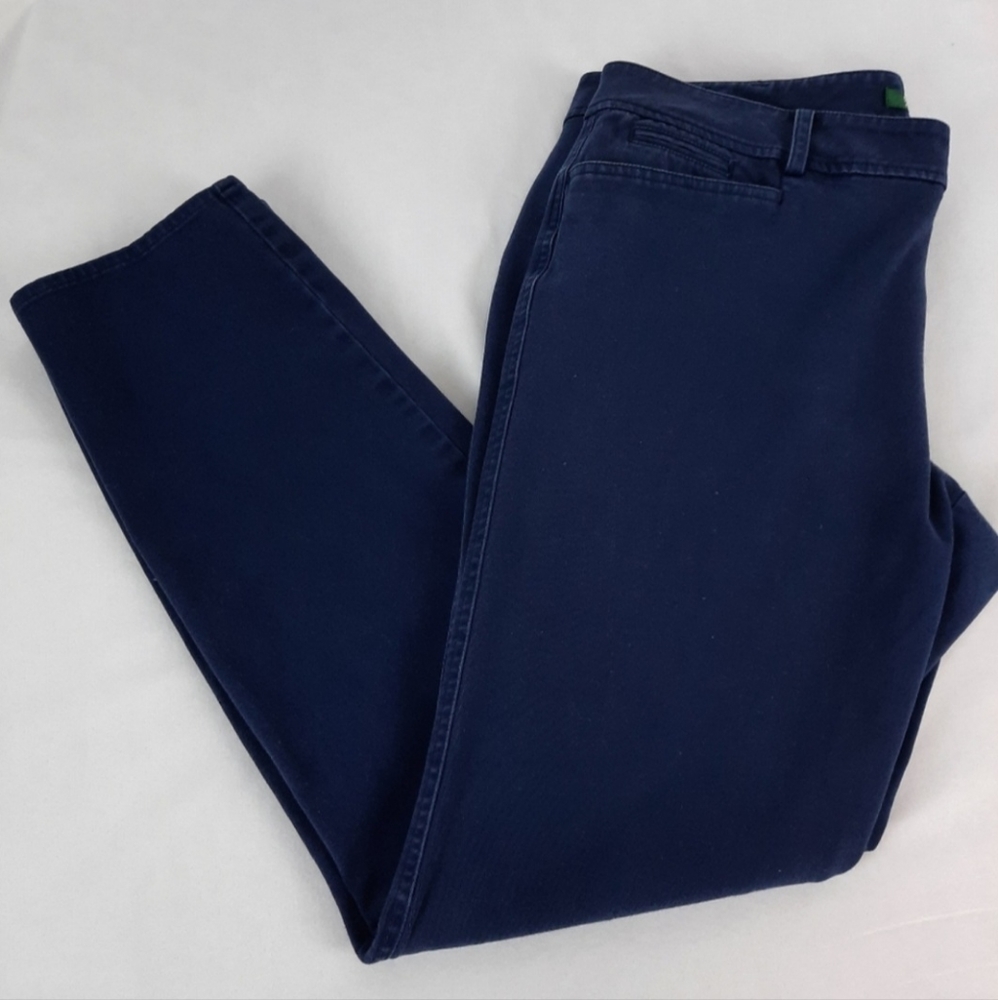Lauren Ralph Lauren Blue Chino Pants with Pockets, Size 10